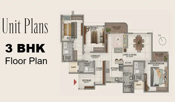 Floor Plan Variants Brigade Global Park Floor Plan - 2, 3 and 4 BHK Configurations