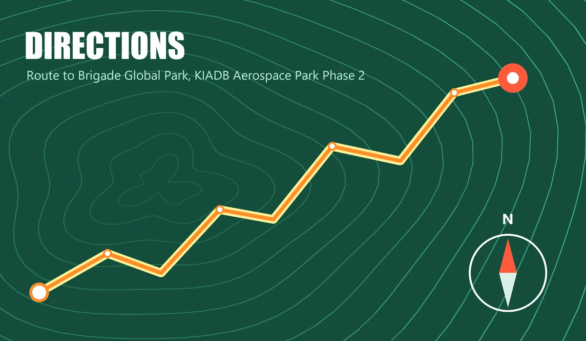 Brigade Global Park Directions Route